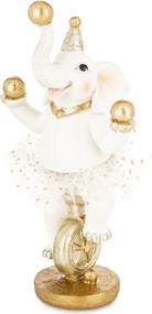 Karácsonyi figura Elefánt figura Cirkuszi elefánt monocikli karácsonyi dekoráció