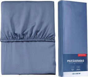 Mikroszatén Gumis Lepedő 120x200 Kék