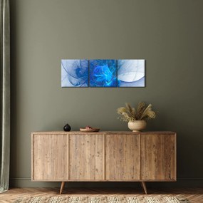 Absztrakt kép (órával) (90x30 cm)