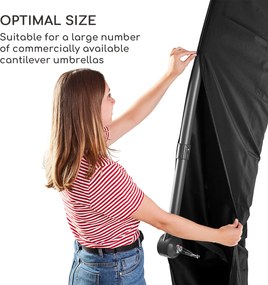 Blumfeldt Shield Cantilever, védőburkolat függő napernyőkhöz, Ø 200 - 400 cm, UV-ellenálló