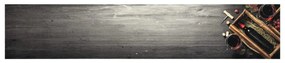 mosható boros üveg mintás bársony konyhai szőnyeg 60x300 cm