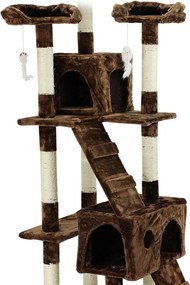 Kaparófa macskáknak Hawaj 170 cm sötétbarna