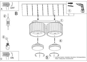 Sollux SL.1798 - AURA spotlámpa 2xGX53/10W/230V zöld