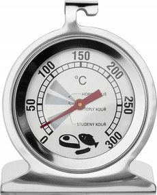 SÜTŐ-Füstölő sütő hőmérő acél konyhai +300°C-ig