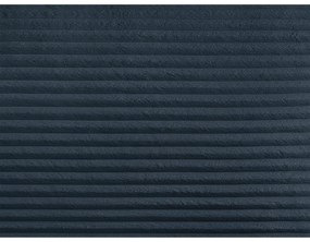 Sötétkék kordbársony kinyitható sarokkanapé (bal oldali) Lucien – Bobochic Paris