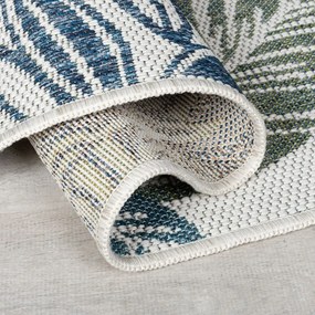 Zöld-kék kültéri-beltéri szőnyeg 160x230 cm Bella Leaf – Flair Rugs
