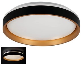 Kanlux Kanlux 37324 - LED Mennyezeti lámpa SOLN LED/17,5W/230V átm. 38 cm fekete/arany KX2495