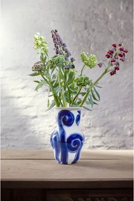 Kék kézzel festett agyagkerámia váza Tulle – Kähler Design