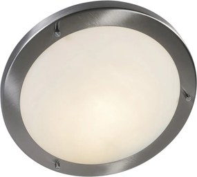 Modern mennyezeti lámpa acél 31 cm IP44 - Yuma