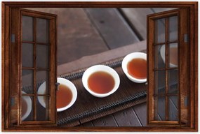 Poszterek 120x80 Tea japán módra