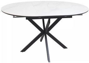 Gaston bővíthető kerámia étkezőasztal fehér 100-135cm