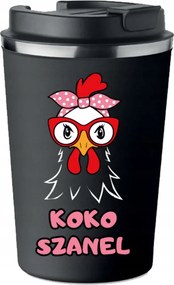 Prémium Termo Bögre fekete Anyák napi ajándék Koko Sanel KT_5