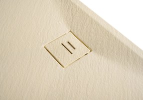 Erga Hyper, SMC zuhanytálca 120x90x2,6 cm + szifon, bézs matt, ERG-V06-SMC-9012S-BG