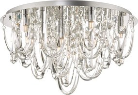 DAR LIGHTING ROX4850 ROWENNE Kristály Mennyezeti Lámpa Csiszolt Króm G9 IP20
