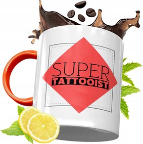 Narancssárga Bögre Tetováló Ajándék fényképes nyomtatással