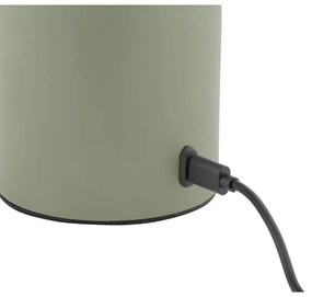 Khaki LED dimmelhető asztali lámpa fém-üveg búrával (magasság 29,5 cm) Camp – Leitmotiv