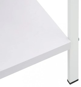 5 szintes fehér szerelt fa könyvespolc 60 x 27,6 x 158,5 cm