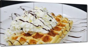 Vászonkép 180x90 Gofri tejszínhabbal