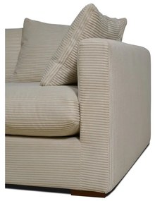 Bézs kordbársony kanapé 266 cm Comfy – Scandic