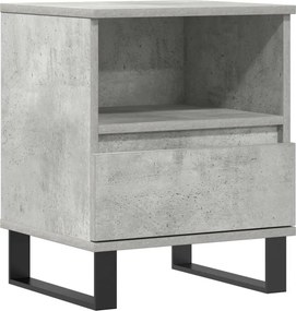 vidaXL betonszürke szerelt fa éjjeliszekrény 40x35x50 cm