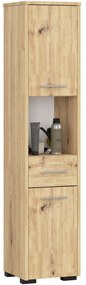 Fürdőszoba szekrény Fulgor 2D 1SZ 1W (craft tölgy). 1117562