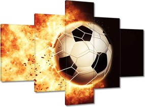 Vászonkép 100x70 Labda a tűzben Lángok
