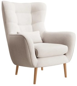 Fotel lábtartóval Veneza VZ1  (krém + bükk). 1098942
