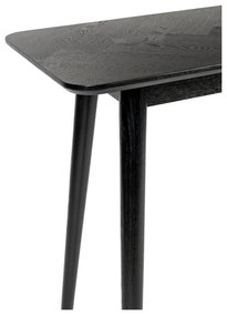 Fekete konzolasztal 40x120 cm Fabio – White Label