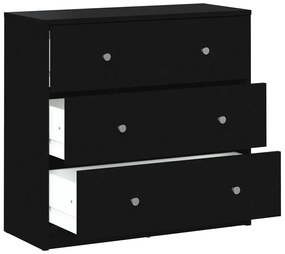 May fekete komód, 72 x 68 cm - Tvilum