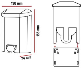 Orion Pinar szappanadagoló, 430 ml