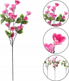 Mesterséges Magnólia Ág 90 cm Sötét Rózsaszín Virág Dekoráció