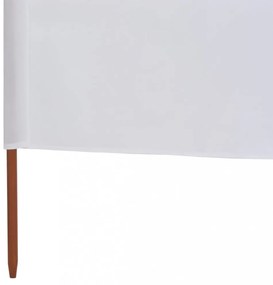 fehér 6-paneles szövet szélellenző 800 x 80 cm