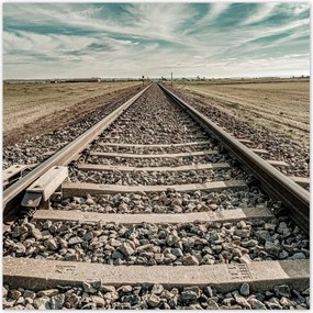 Poszterek 70x70 Vasúti sínek Vasút