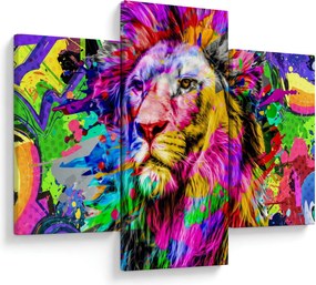 Kép - Oroszlán 3D-s képe (90x60 cm)
