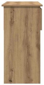kézműves tölgy konzolasztal fiókokkal 85,5x38,5x74,5 cm