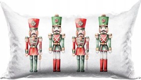 Velvet Karácsonyi Párnahuzat Diótörők 30x50cm többszínű