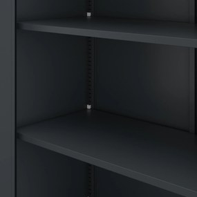 ALEX H2200 antracit kulccsal zárható irattartó szekrény 450 x 2200 x 400 mm