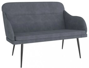 sötétszürke bársonypad 110 x 76 x 80 cm