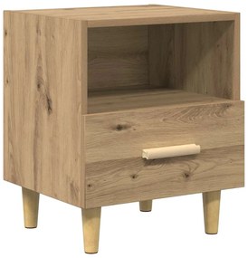 Éjjeliszekrény fiókkal kézműves tölgy 40 x 35 x 47.5 cm Faanyag