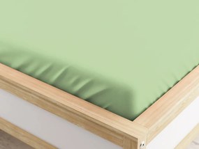 Világoszöld mikroszálas lepedő 90 x 200 cm