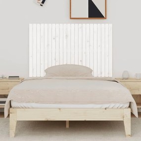 fehér tömör fenyőfa fali fejtámla 140x3x90 cm