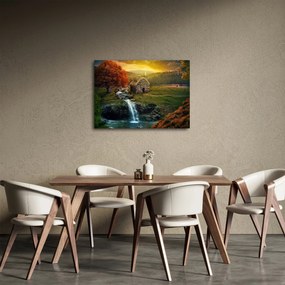 Egy ház képe egy mesebeli tájban (70x50 cm)