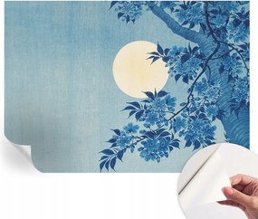 Öntapadós tapéta Fali furnér 3D hatás Virágos hold 208x146 cm