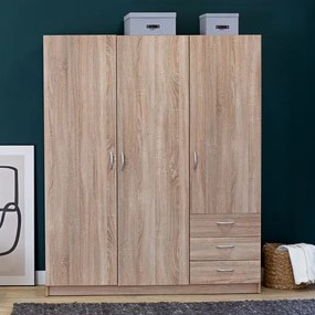 GAYA Gardróbszekrény Tölgy Színben 146 cm.