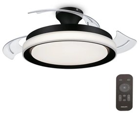 Philips Philips-LED Mennyezeti lámpa ventilátorral LED/35W/230V 5500/4000/2700K + távirányító  fekete P6218