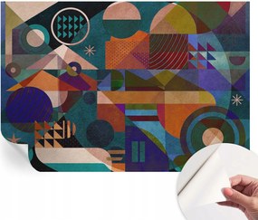 Öntapadós tapéta Fali furnér 3D Geometrikus művészet 152x104 cm