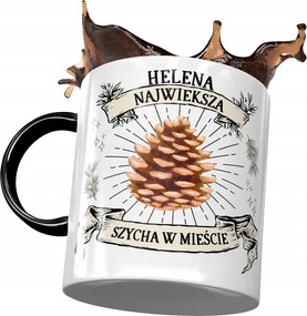 Fekete Bögre Helena Barátnő Feleség Ajándék Nyomtatott Fotóval