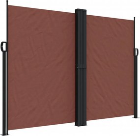 vidaXL barna behúzható oldalsó napellenző 180 x 1200 cm