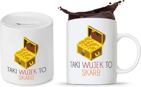 Bácsi Szett Ajándék Bögre Persely nyomott mintával