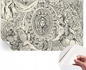 Öntapadós tapéta Fali furnér 3D hatás Gazdag díszek 416x254